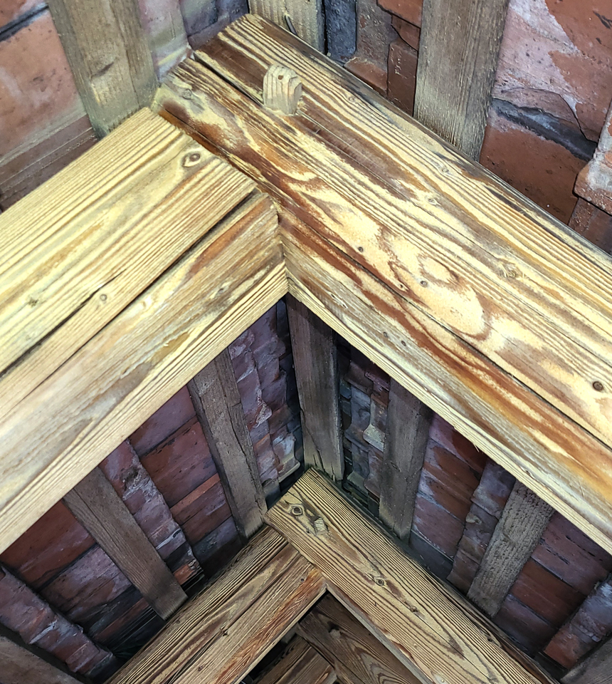 Dachbalken Reinigung